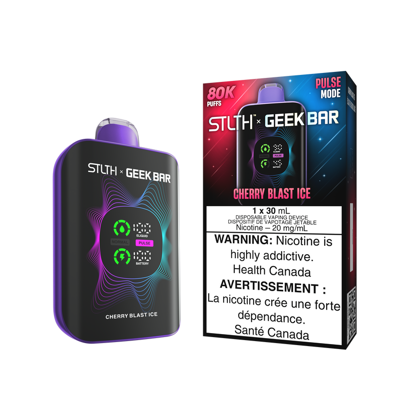 STLTH x GEEKBAR 80K  CHERRY BLAST ICE 20MG