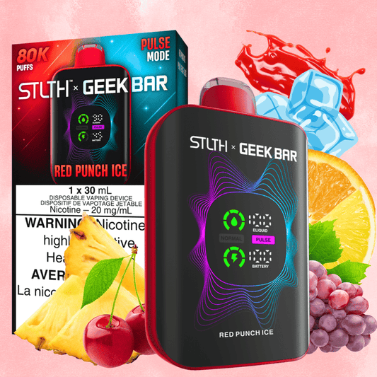 STLTH x GEEKBAR 80K  RED PUNCH ICE 20MG