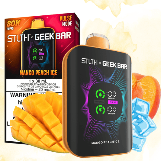 STLTH x GEEKBAR 80K  MANGO PEACH ICE 20MG
