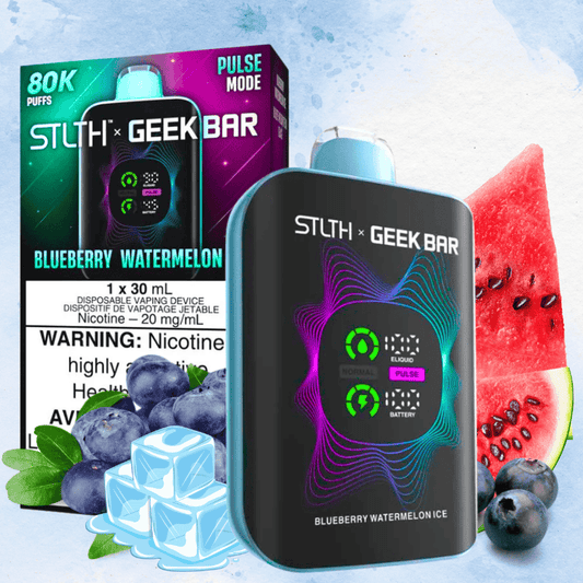 STLTH x GEEKBAR 80K  BLUEBERRY WATERMELON ICE 20MG