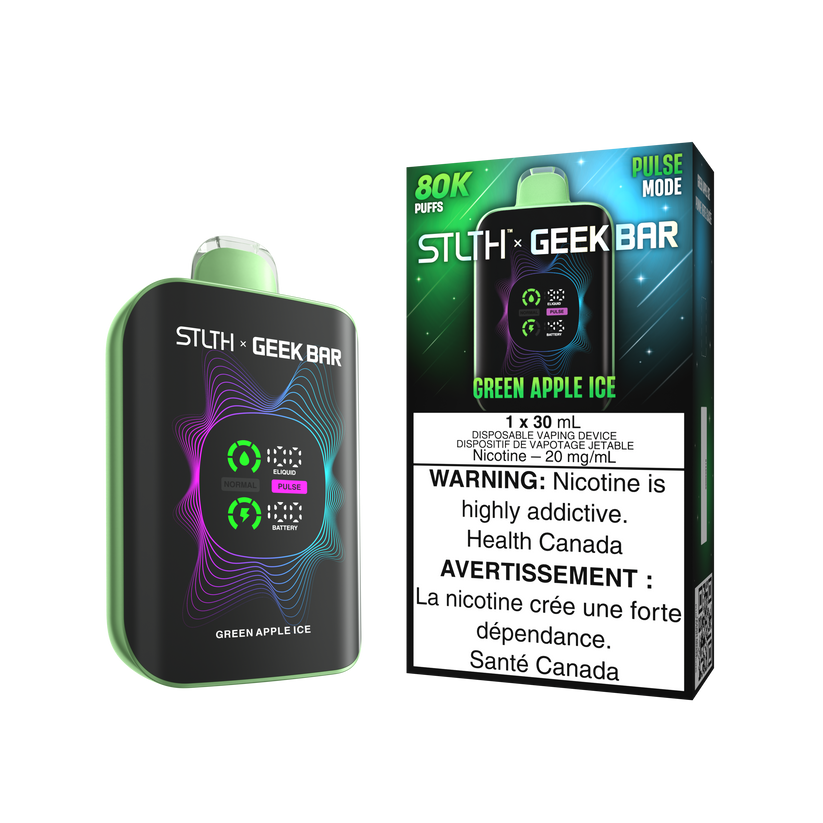 STLTH x GEEKBAR 80K  GREEN APPLE ICE 2OMG