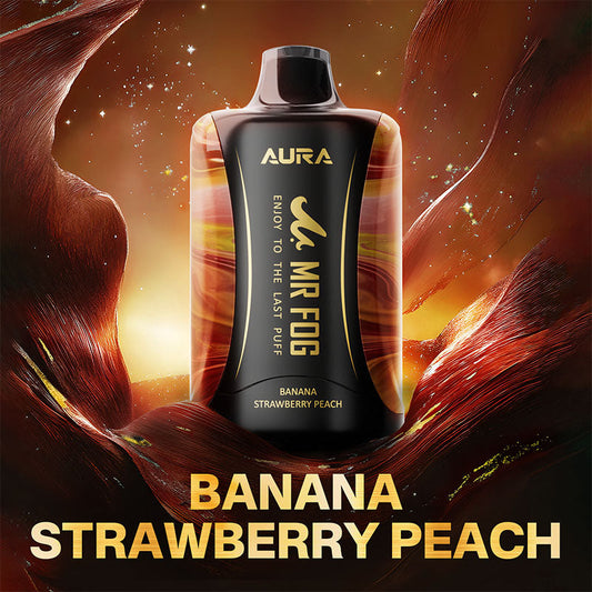 MR FOG AURA 60K BANANA STRAWBERRY PEACH 20MG