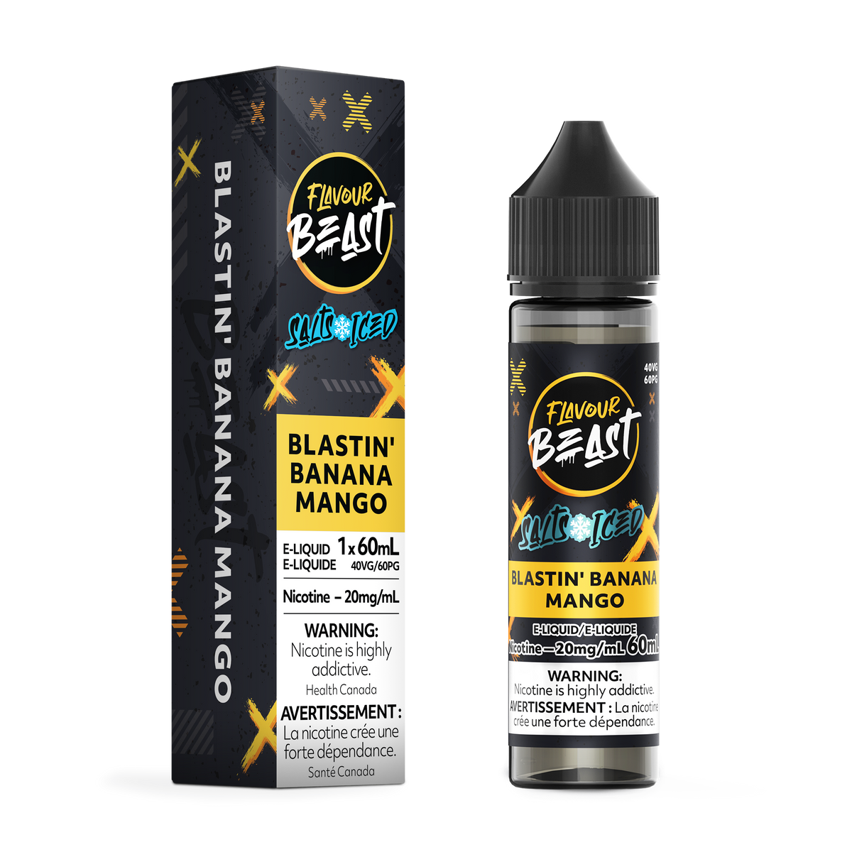 FLAVOUR BEAST 60ML BLASTIN’ BANANA MANGO 20MG