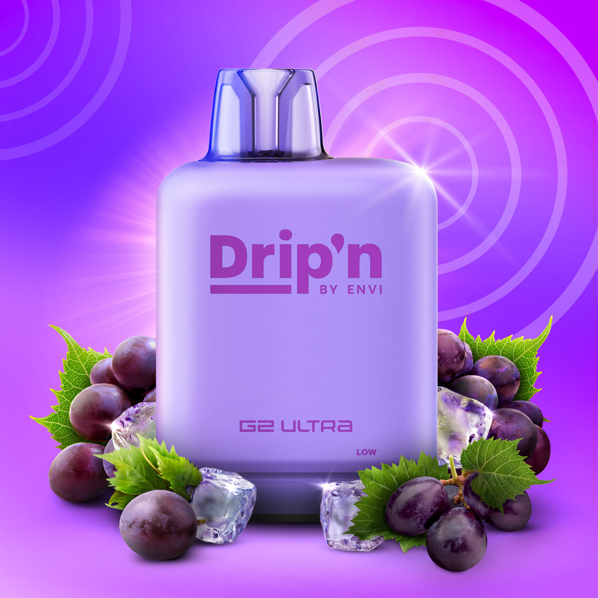 LEVEL X DRIP'N G2 ULTRA 50K GRAPE ICE 20K