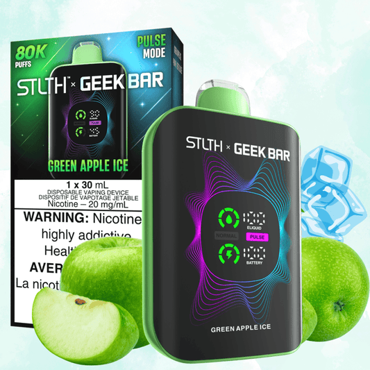 STLTH x GEEKBAR 80K  GREEN APPLE ICE 2OMG