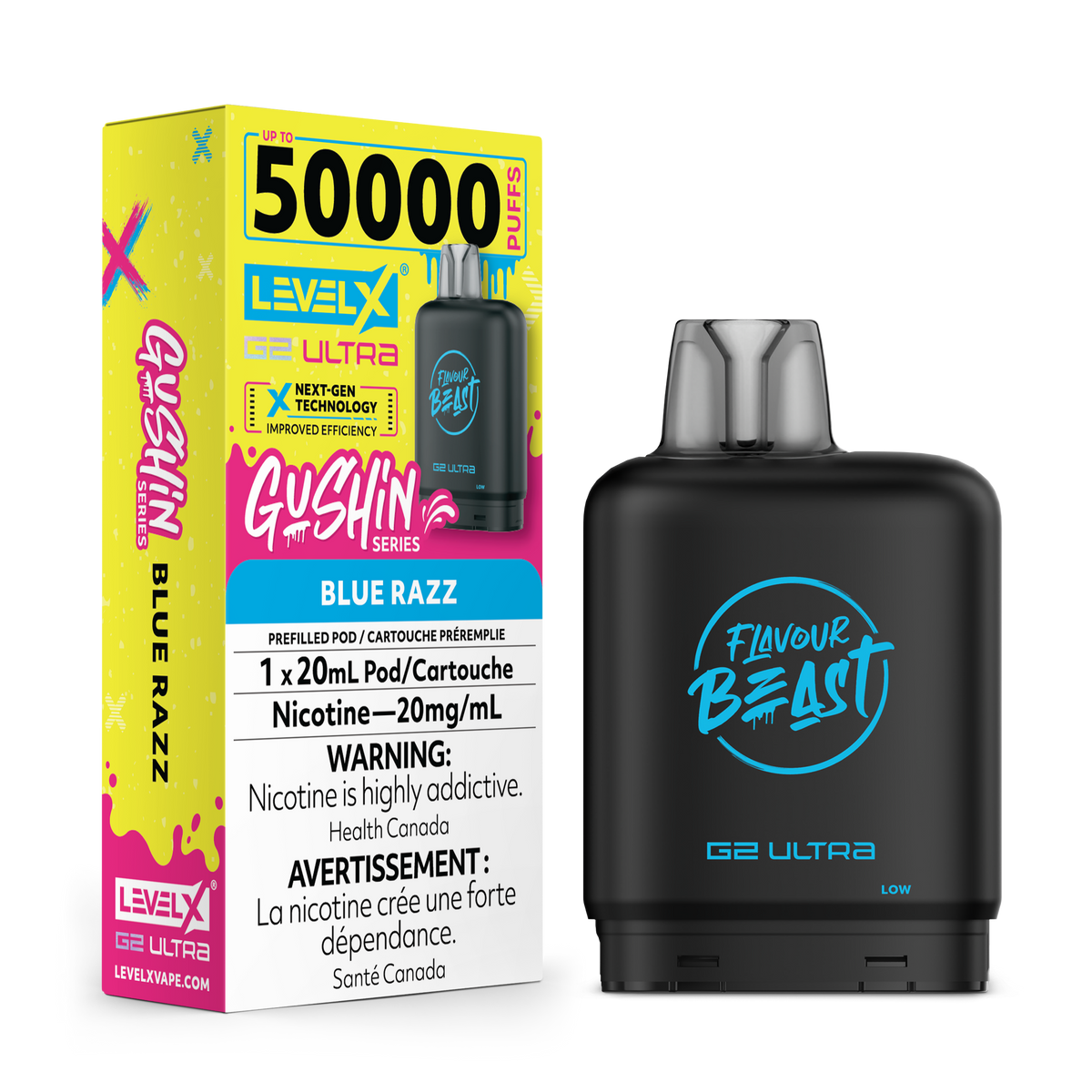 LEVEL X G2 ULTRA 50K GUSHIN BLUE RAZZ