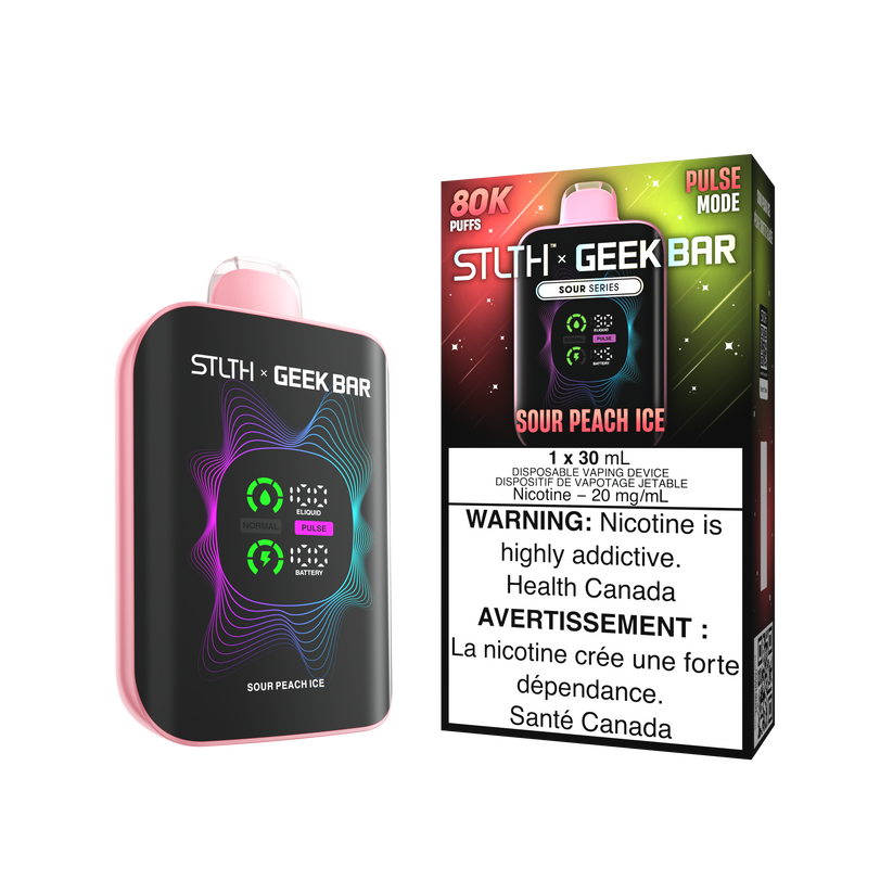 STLTH x GEEK BAR SOUR PEACH ICE 80K 20MG