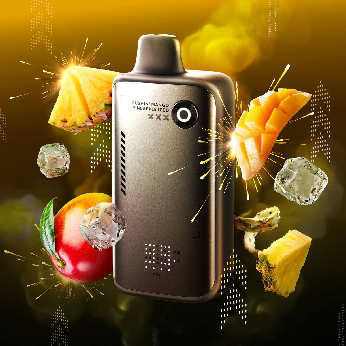 FLAVOUR BEAST ALPHA 80K PUSHIN' MANGO PINEAPPLE ICED 20MG