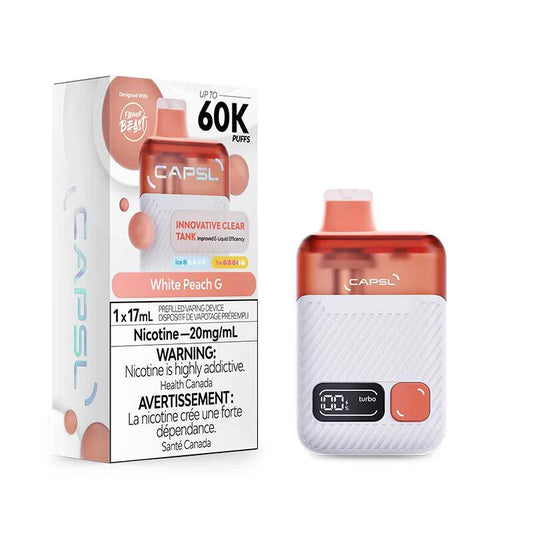 CAPSL 60K WHITE PEACH G 20MG