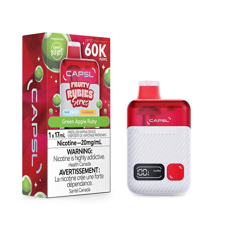 CAPSL 60K GREEN APPLE RUBY 20MG