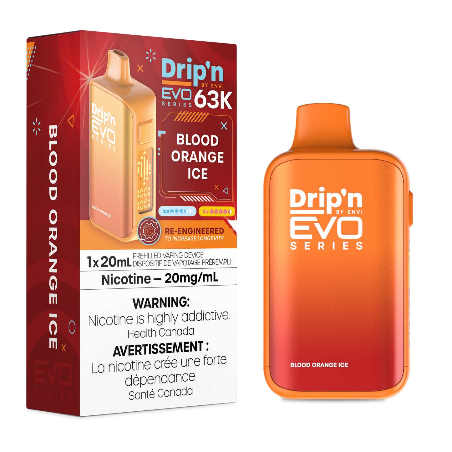 DRIP'N EVO 63K BLOOD ORANGE ICE 20MG