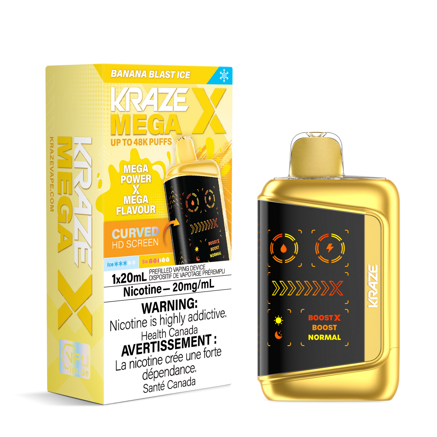 KRAZE MEGA X 48K BANANA BLAST ICE 20MG