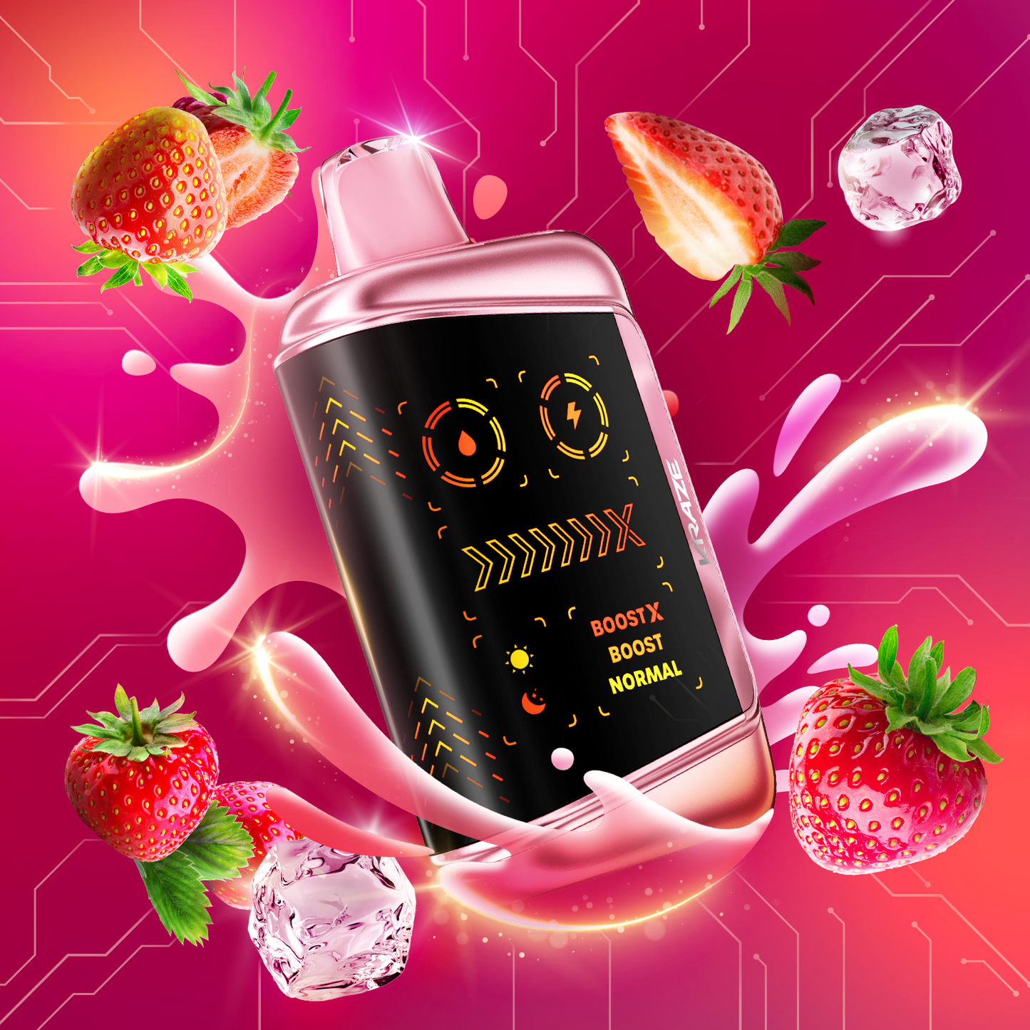 KRAZE MEGA X 48K STRAWBERRY SMASH ICE 20MG