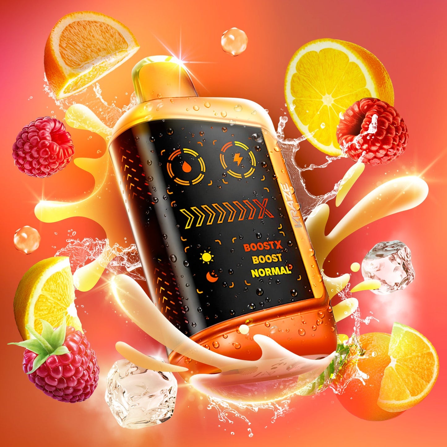 KRAZE MEGA X 48K ORANGE RASPBERRY KO ICE 20MG