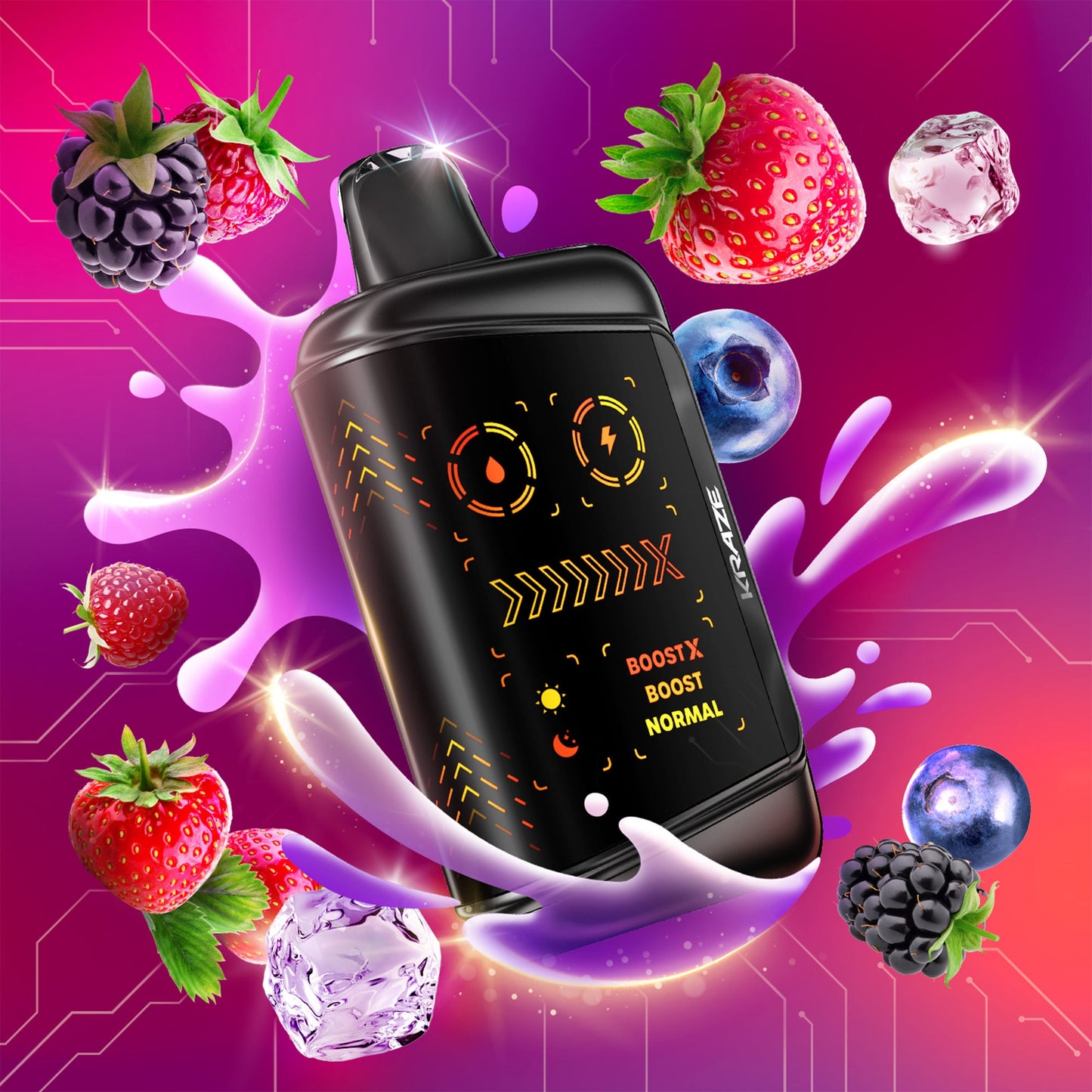KRAZE MEGA X 48K QUAD BERRY ICE 20MG