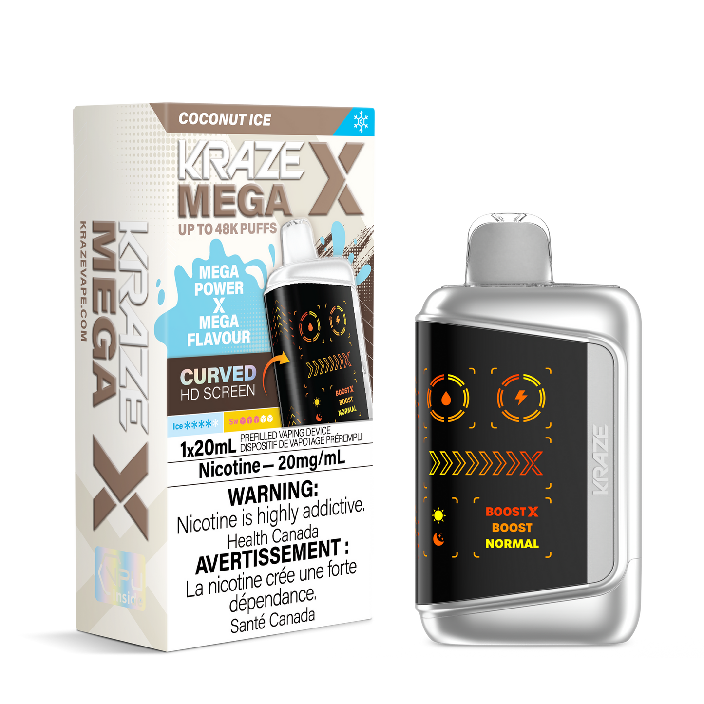 KRAZE MEGA X 48K COCONUT ICE 20MG
