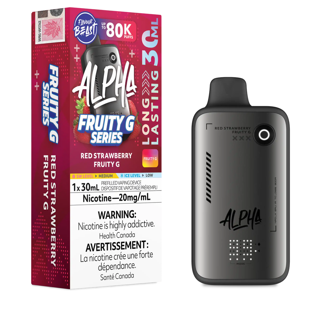 FLAVOUR BEAST ALPHA 80K RED STRAWBERRY FRUITY G 20MG