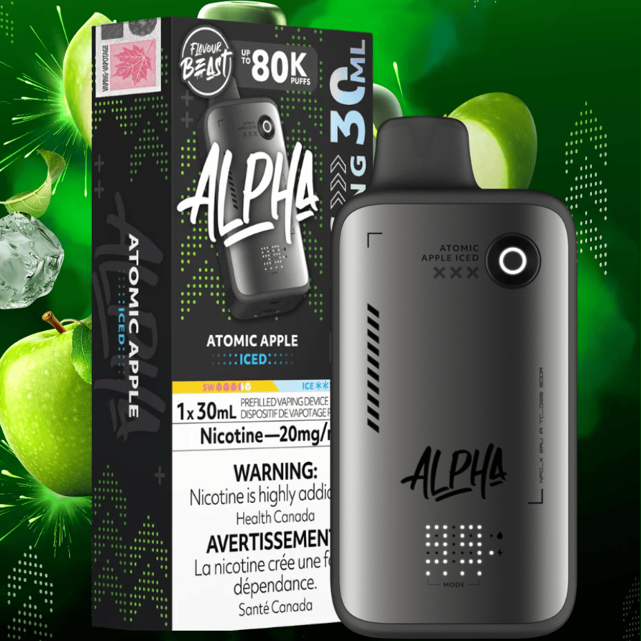 FLAVOUR BEAST ALPHA 80K ATOMIC APPLE ICED 20MG