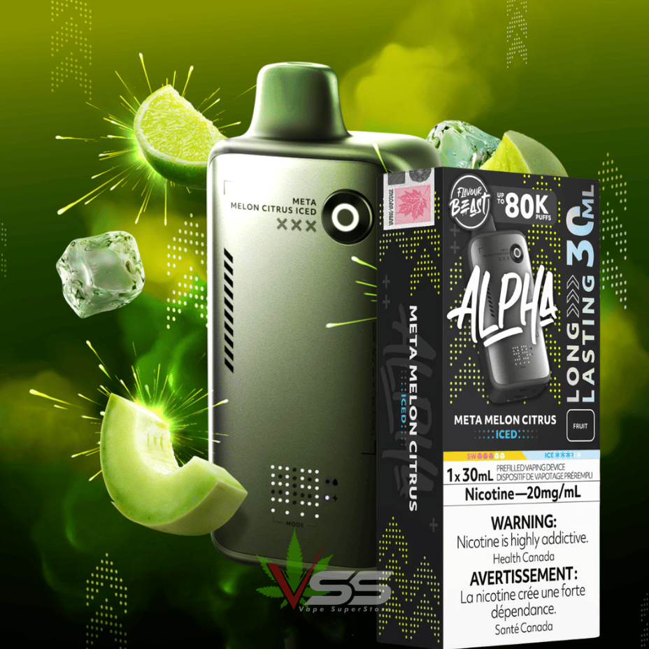 FLAVOUR BEAST ALPHA 80K META MELON CITRUS ICED 20MG
