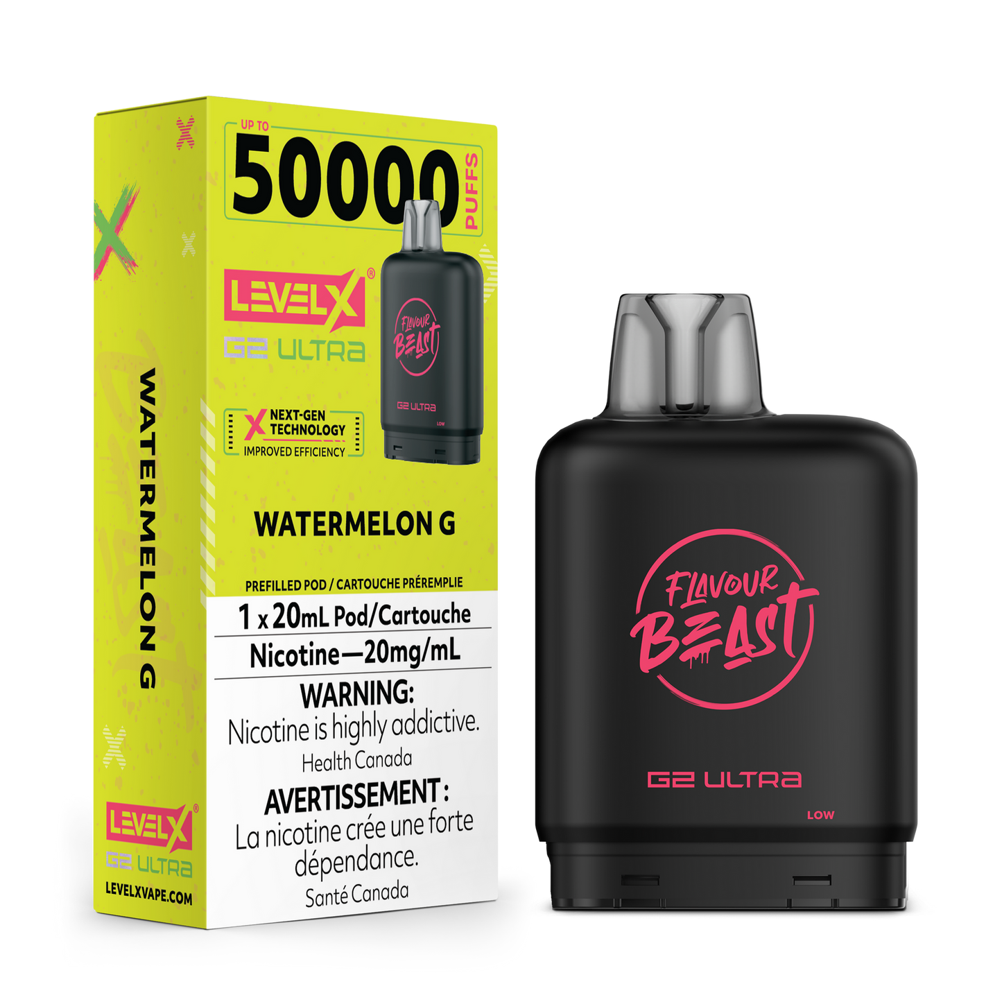 LEVEL X G2 ULTRA 50K WATERMELON G 20MG