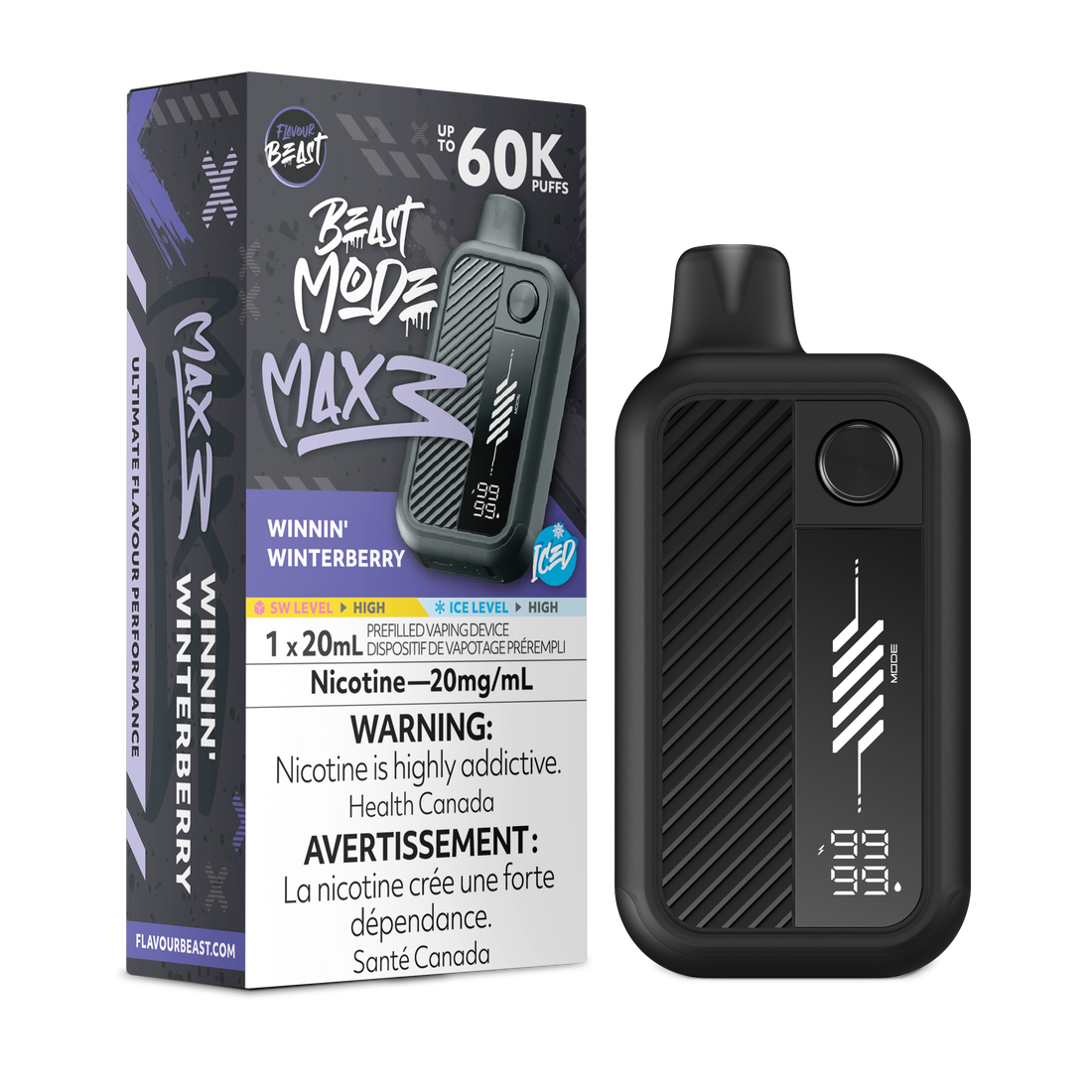 BEAST MODE MAX 3 60K WINNIN’ WINTERBERRY ICED 20MG