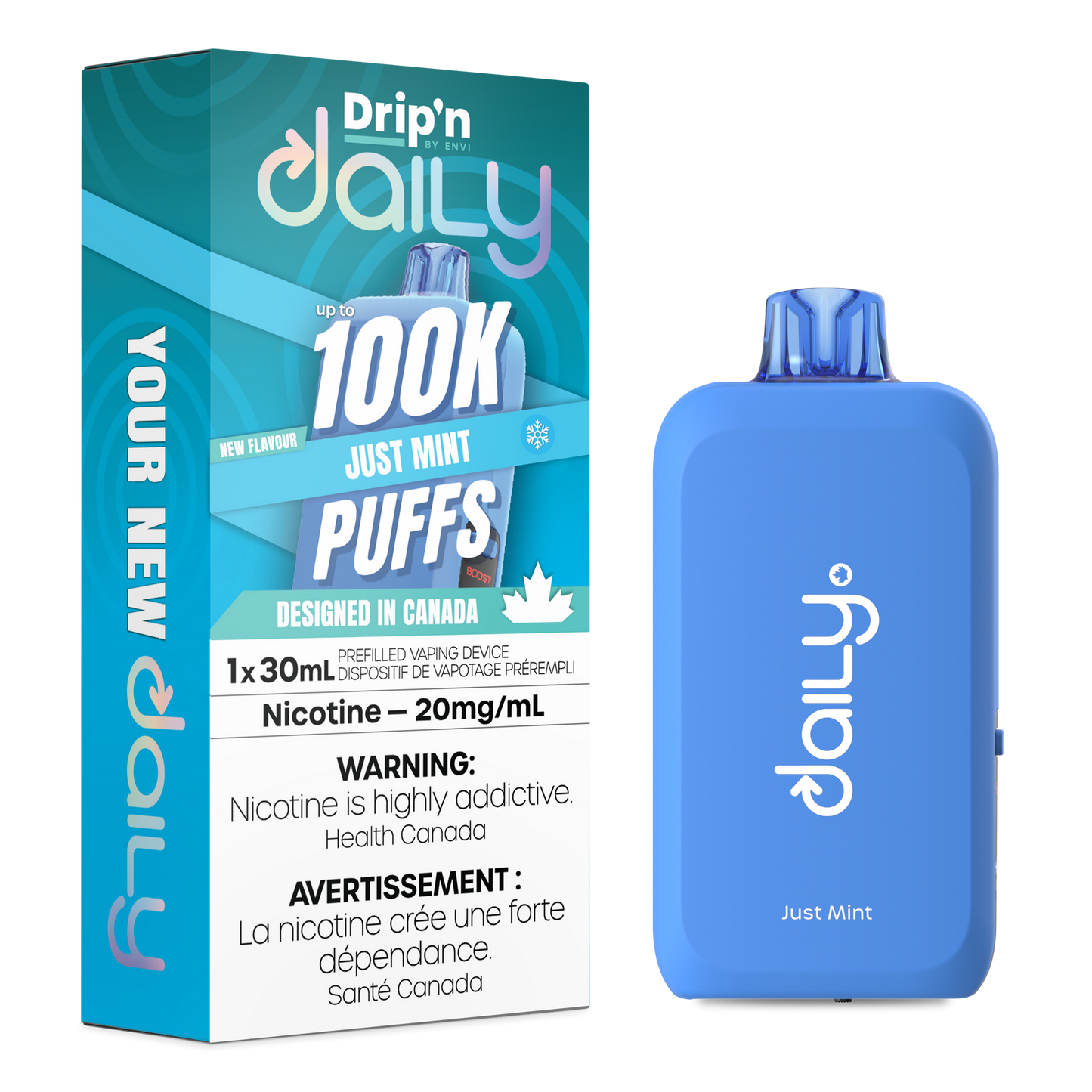 DRIP'N DAILY 100K JUST MINT ICED 20MG