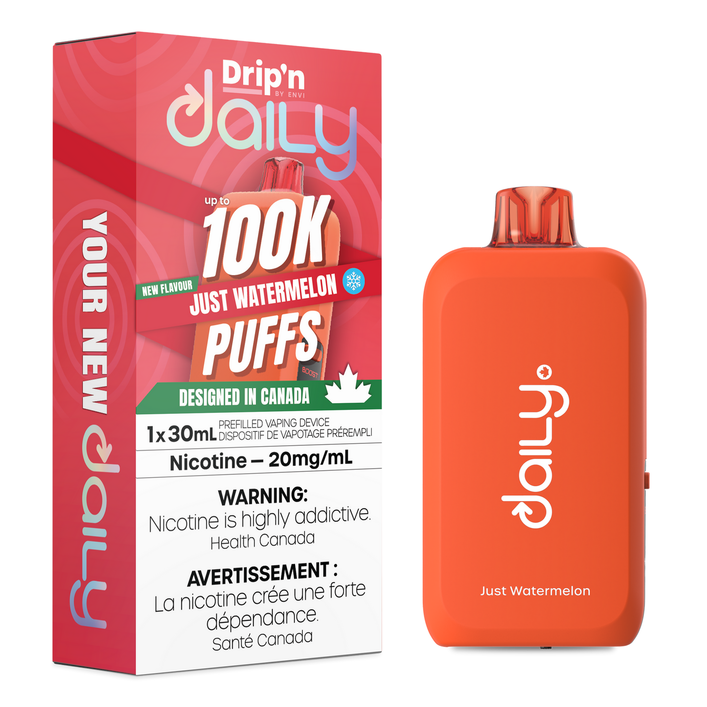 DRIP'N DAILY 100K JUST WATERMELON ICED 20MG