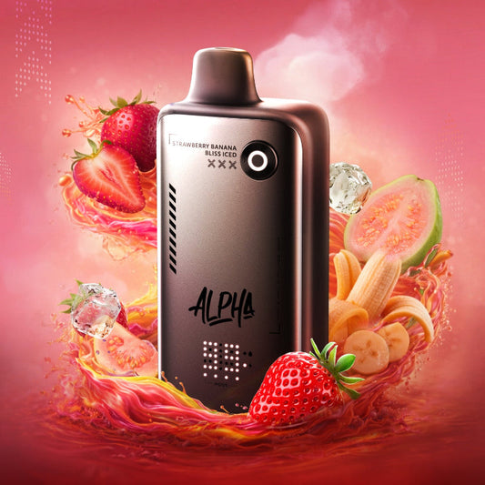 FLAVOUR BEAST ALPHA 80K STRAWBERRY BANANA BLISS ICED 20MG