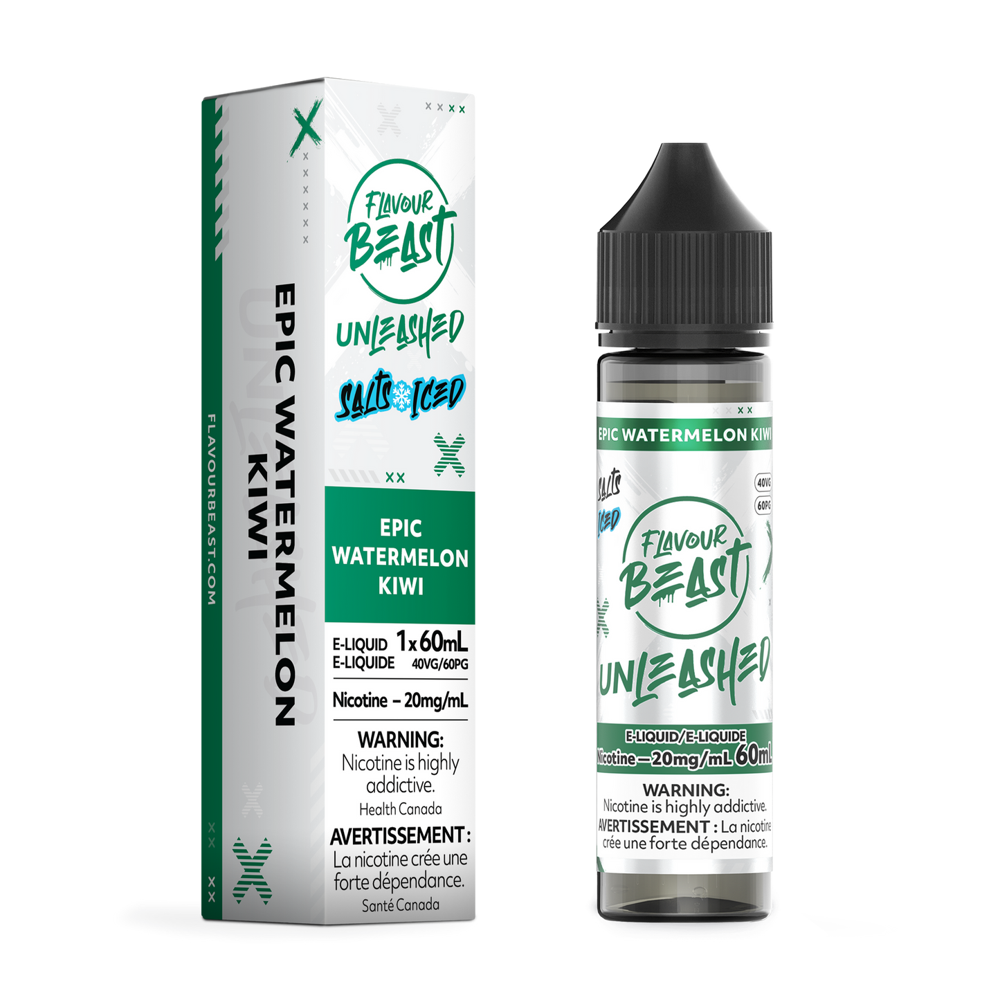 UNLEASHED 60ML EPIC WATERMELON KIWI ICED 20MG