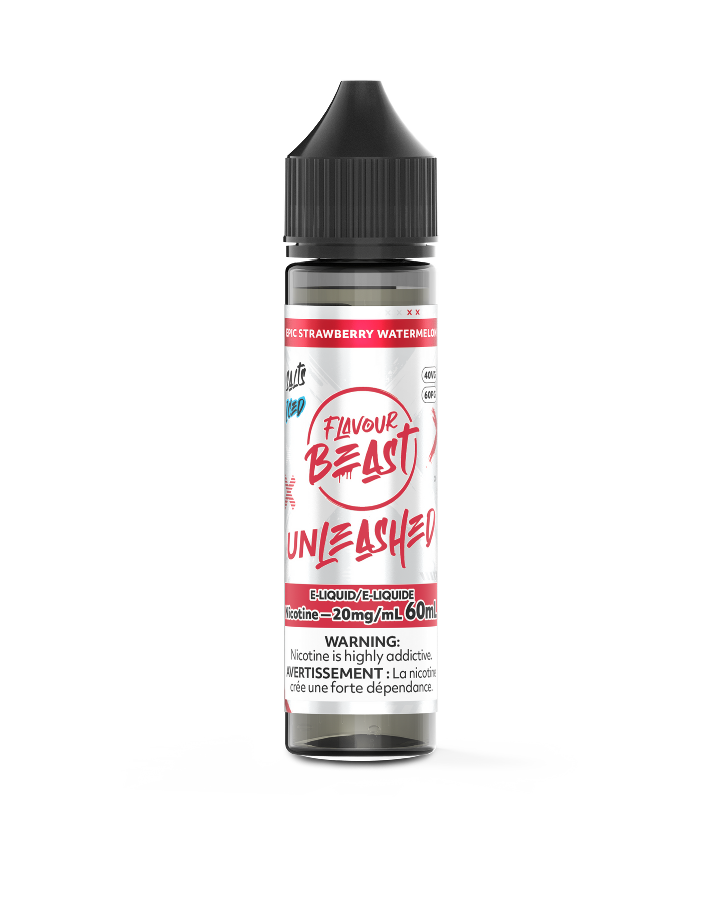 UNLEASHED 60ML EPIC STRAWBERRY WATERMELON ICED 20MG