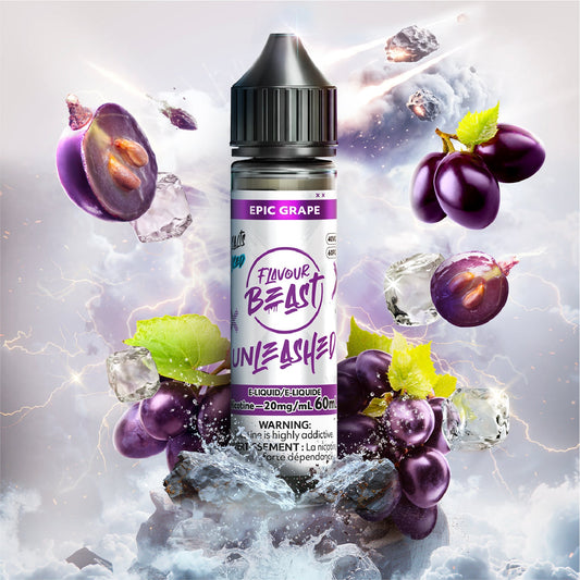 UNLEASHED 60ML EPIC GRAPE ICE 20MG
