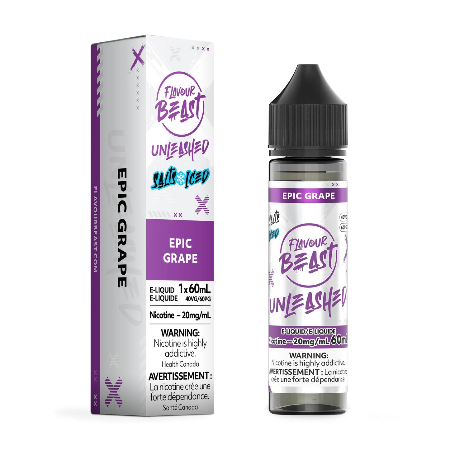 UNLEASHED 60ML EPIC GRAPE ICE 20MG