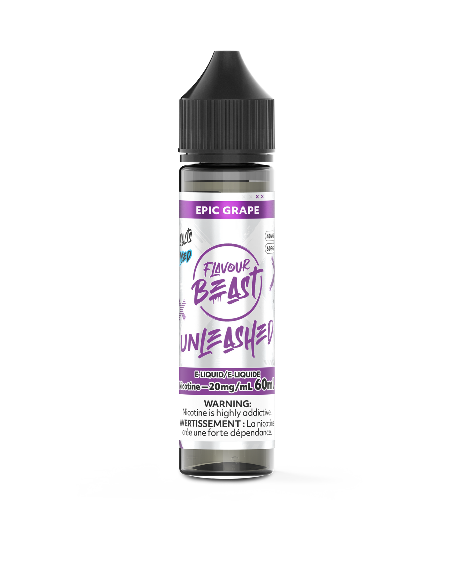 UNLEASHED 60ML EPIC GRAPE ICE 20MG