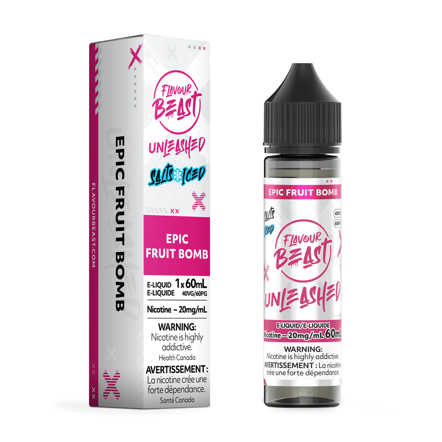 UNLEASHED 60ML EPIC FRUIT BOMB ICED 20MG