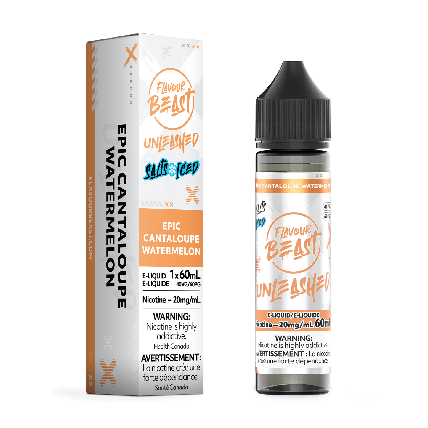 UNLEASHED 60ML EPIC CANTALOUPE WATERMELON ICE 20MG