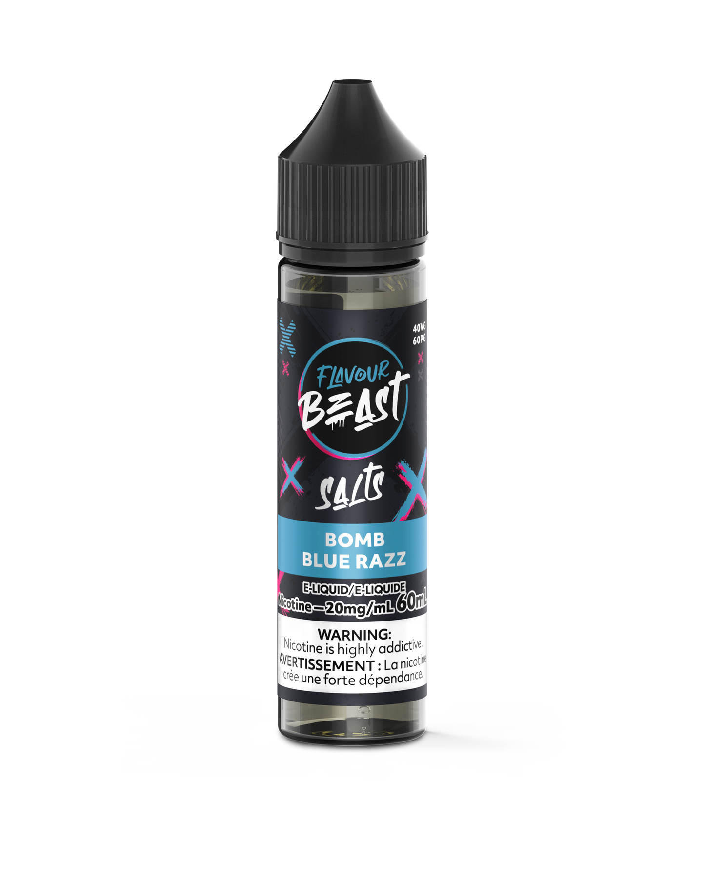 FLAVOUR BEAST 60ML BOMB BLUE RAZZ 20MG