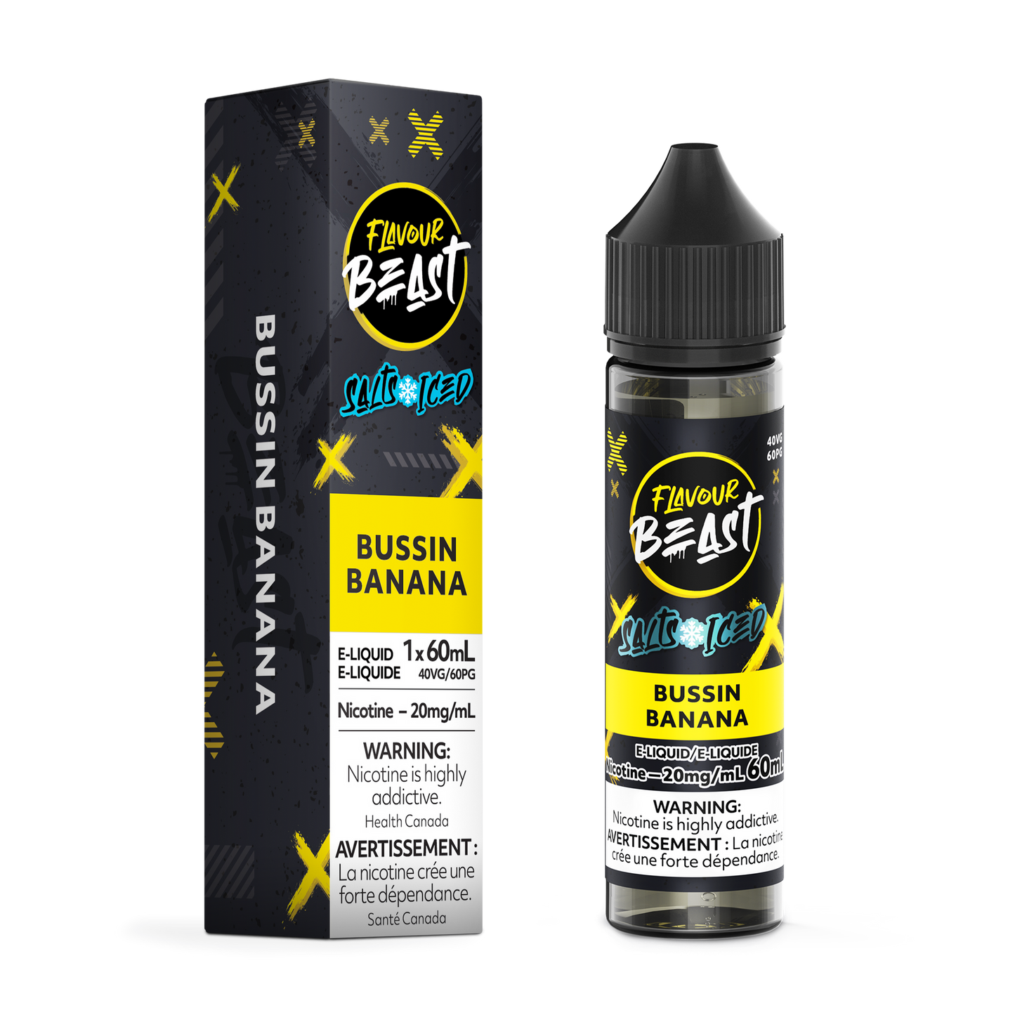 FLAVOUR BEAST 60ML BUSSIN' BANANA ICED 20MG