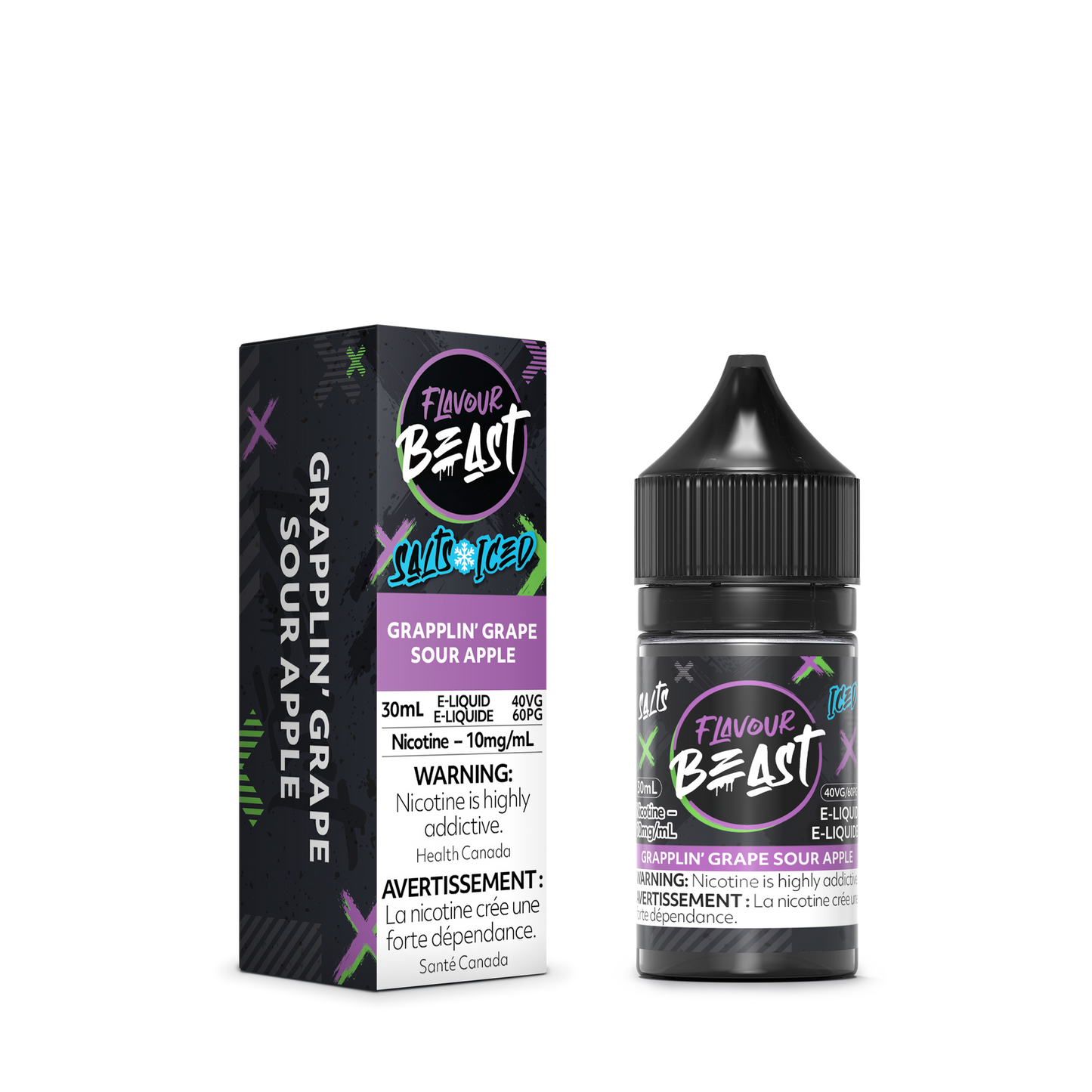 GRAPPLIN' GRAPE SOUR APPLE ICED 30ML