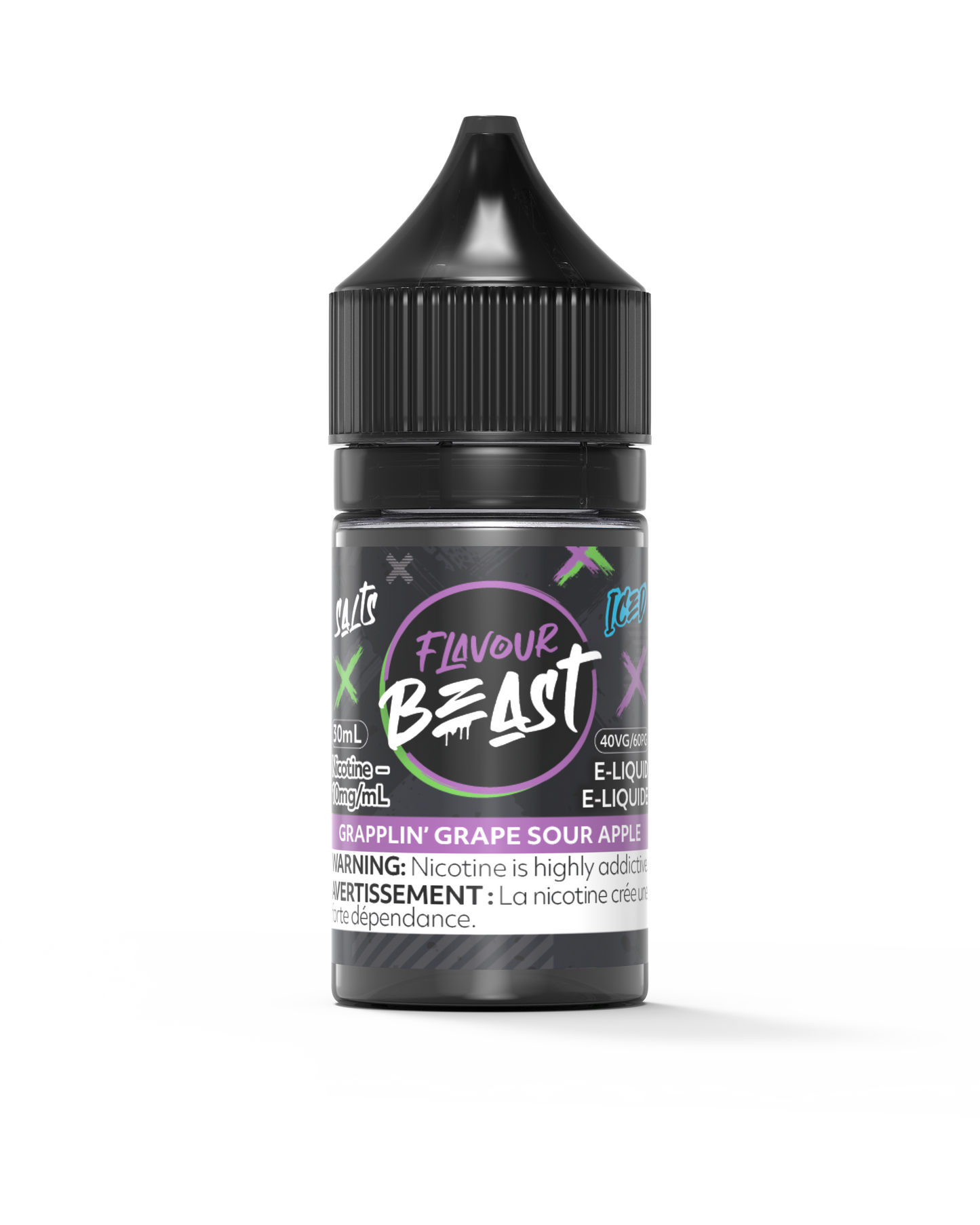 GRAPPLIN' GRAPE SOUR APPLE ICED 30ML