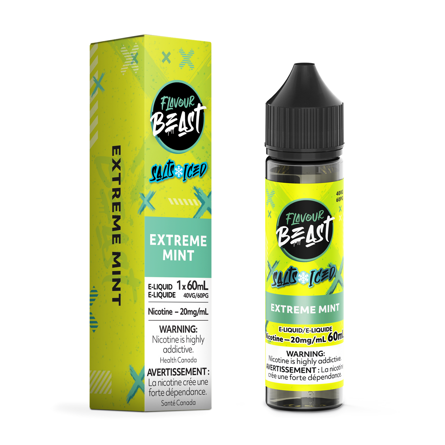 FLAVOUR BEAST 60ML EXTREME MINT ICED 20MG