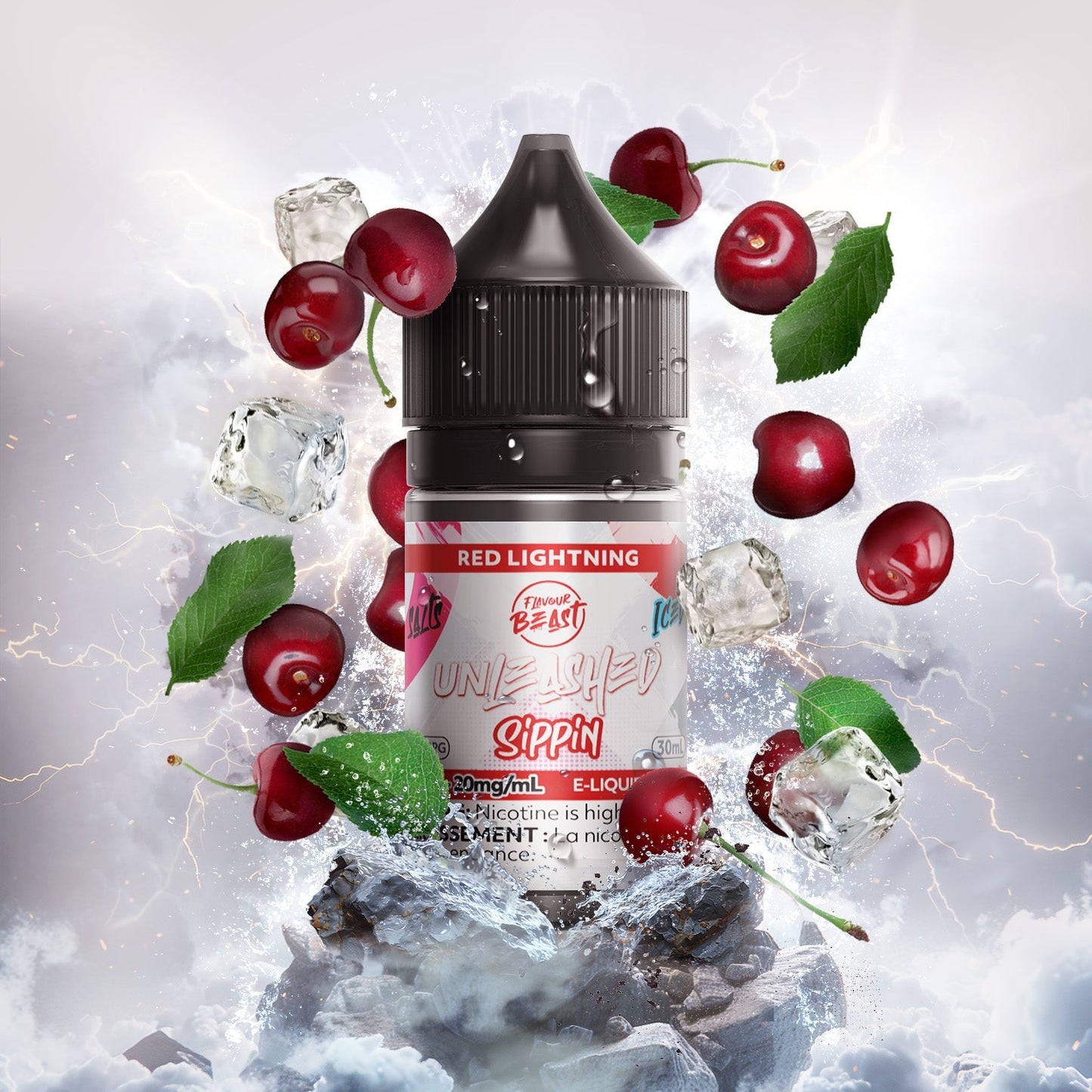 UNLEASHED SIPPIN’ RED LIGHTNING ICED 30ML 20MG