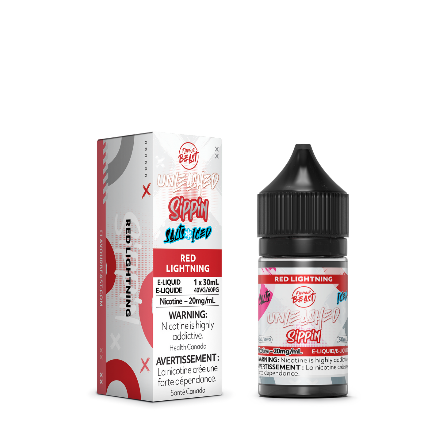 UNLEASHED SIPPIN’ RED LIGHTNING ICED 30ML 20MG