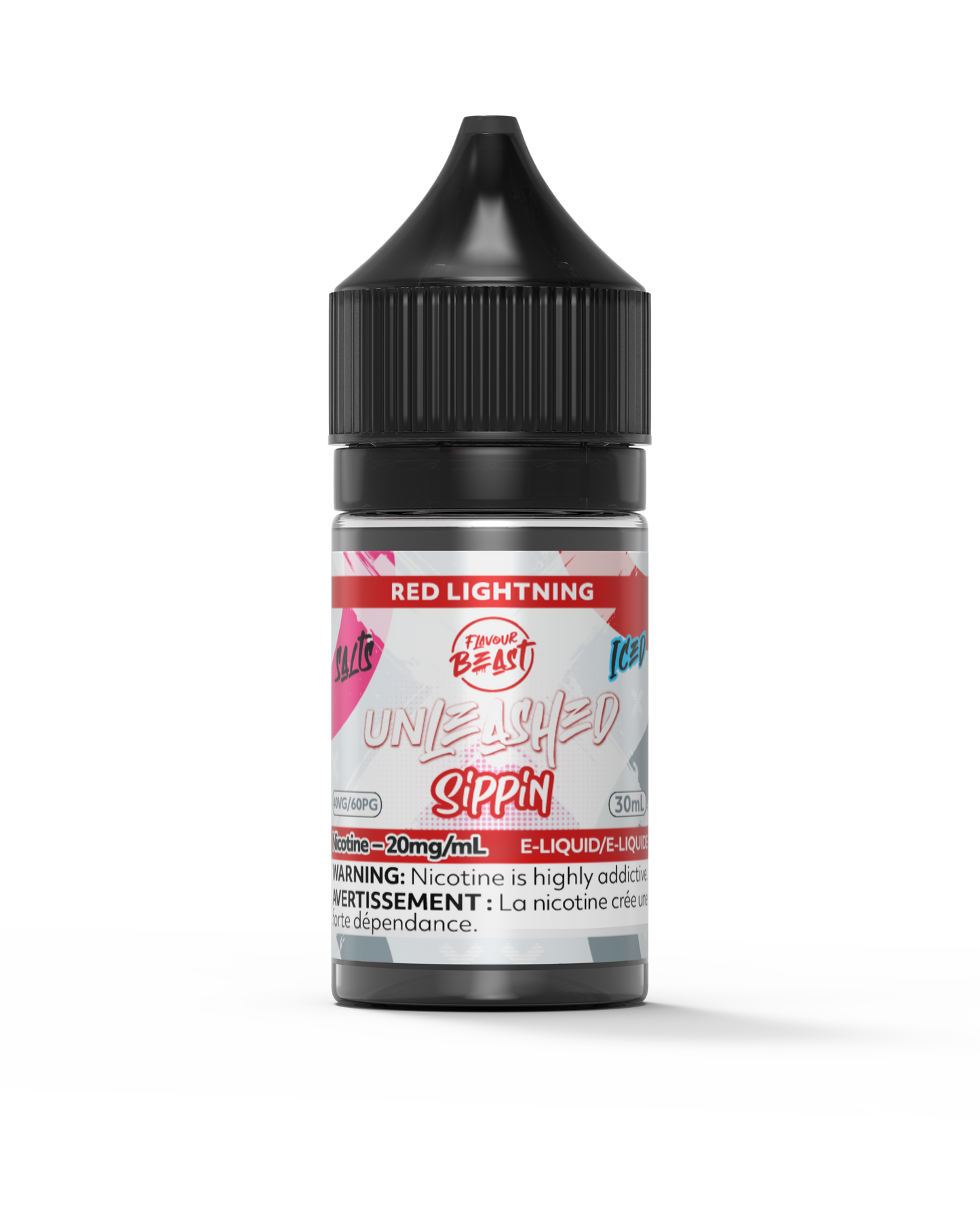 UNLEASHED SIPPIN’ RED LIGHTNING ICED 30ML 20MG