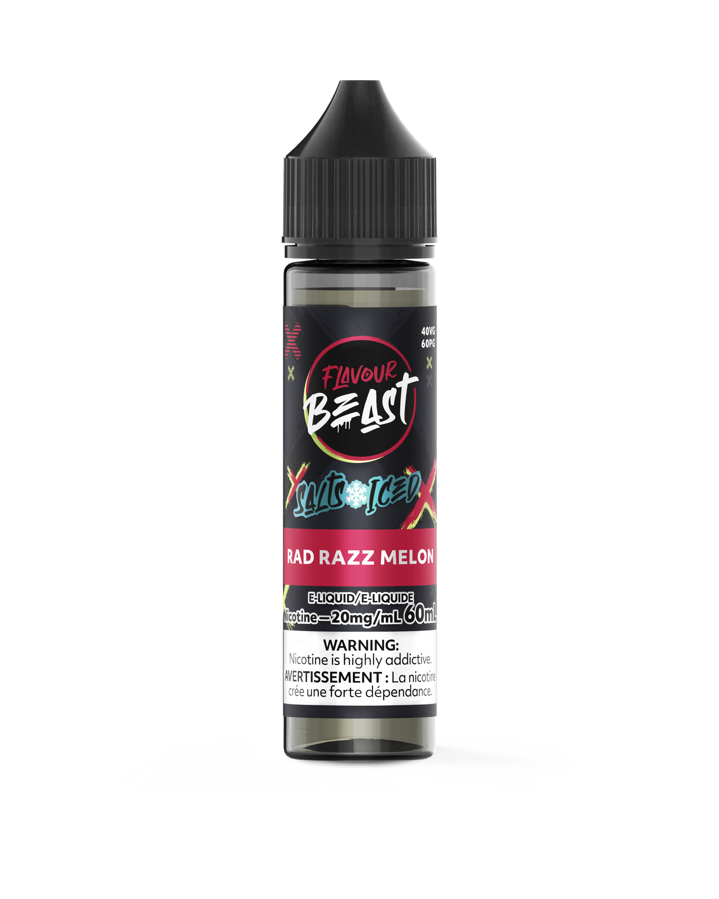 FLAVOUR BEAST 60ML RAD RAZZ MELON ICED 20MG