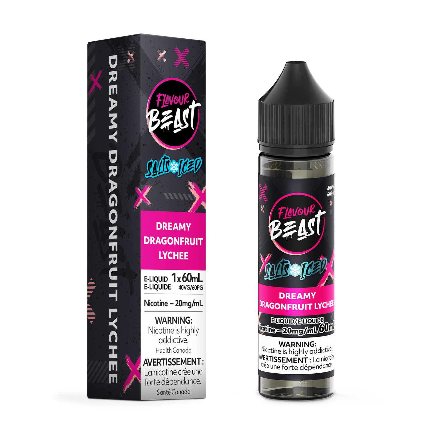 FLAVOUR BEAST 60ML DREAMY DRAGONFRUIT LYCHEE ICED 20MG