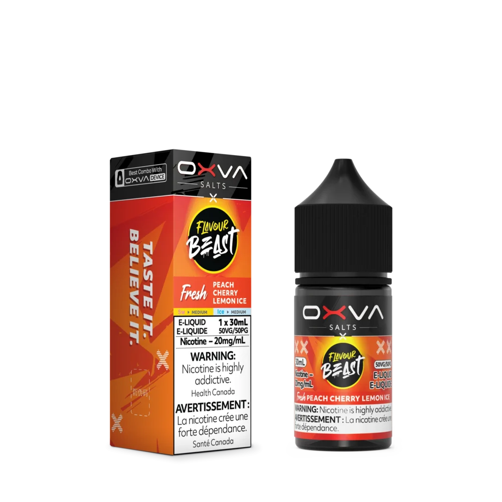 FLAVOUR BEAST x OXVA FRESH PEACH CHERRY LEMON ICE 30ML 20MG