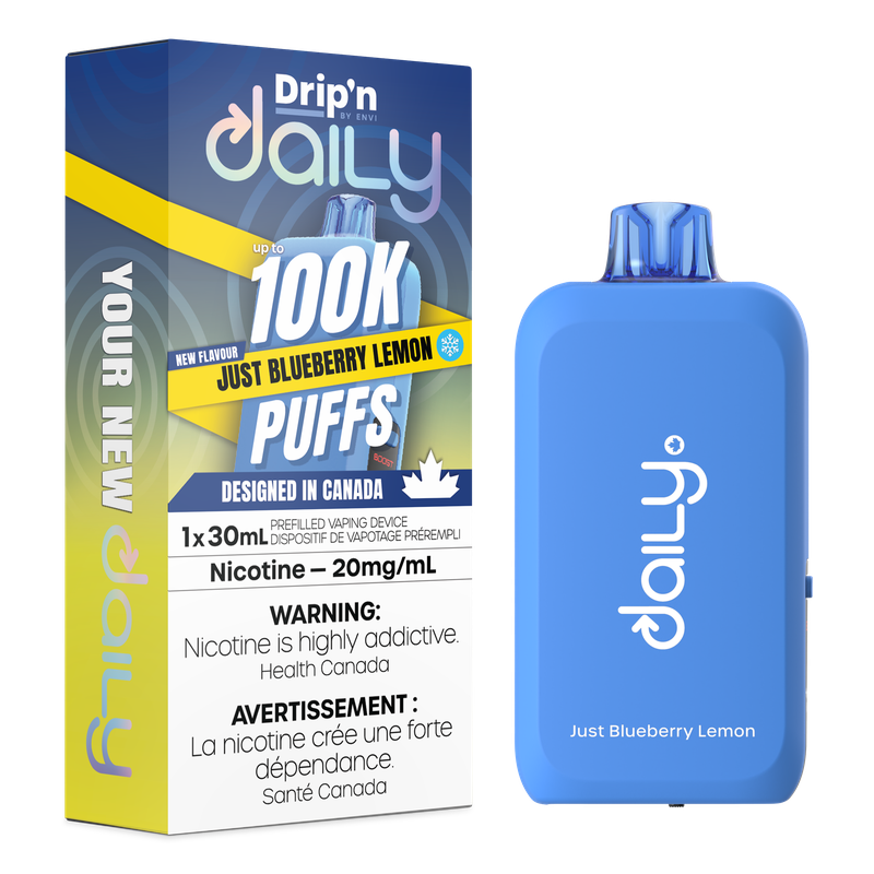 DRIP'N DAILY 100K JUST BLUEBERRY LEMON ICED 20MG