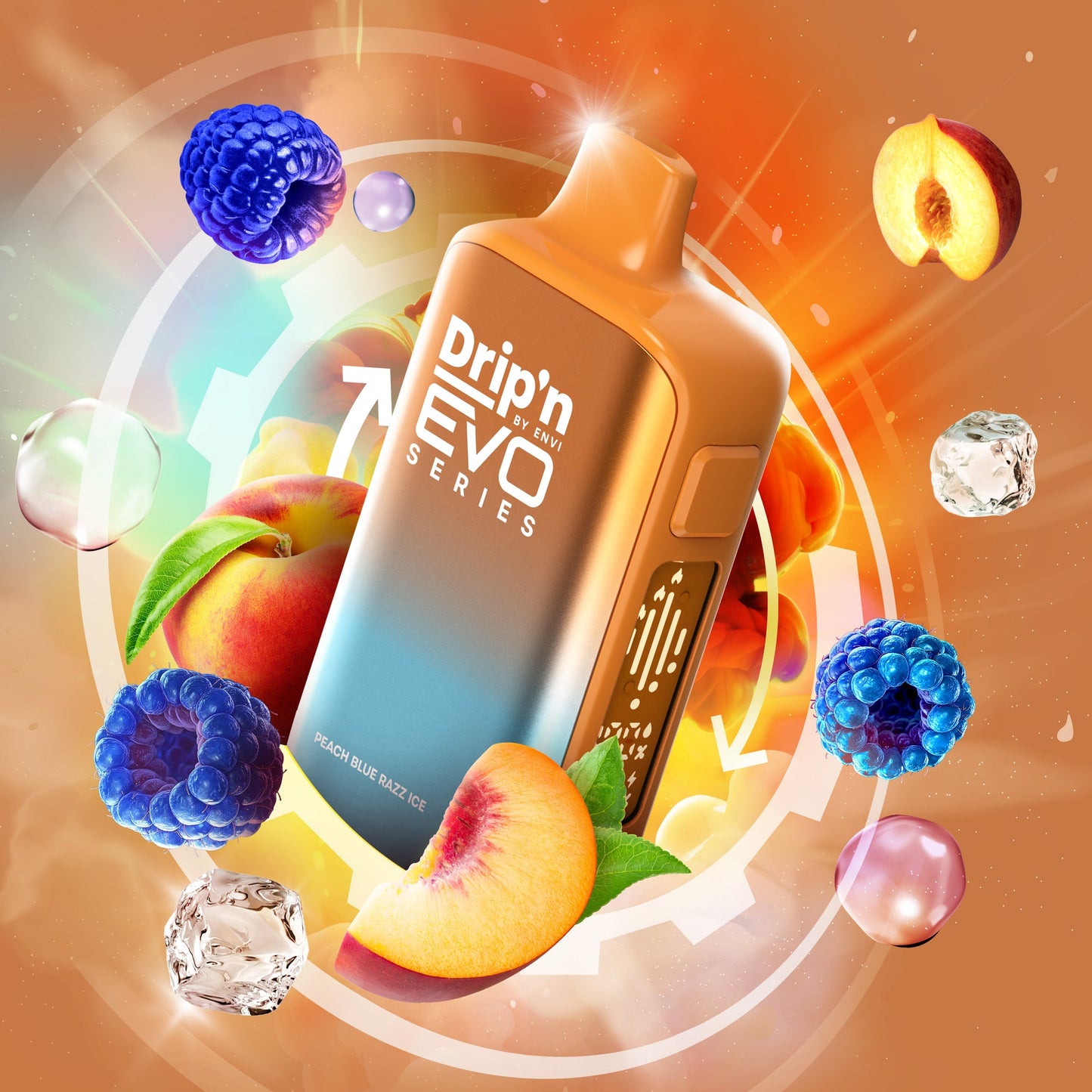 DRIP'N EVO 63K PEACH BLUE RAZZ ICED 20MG
