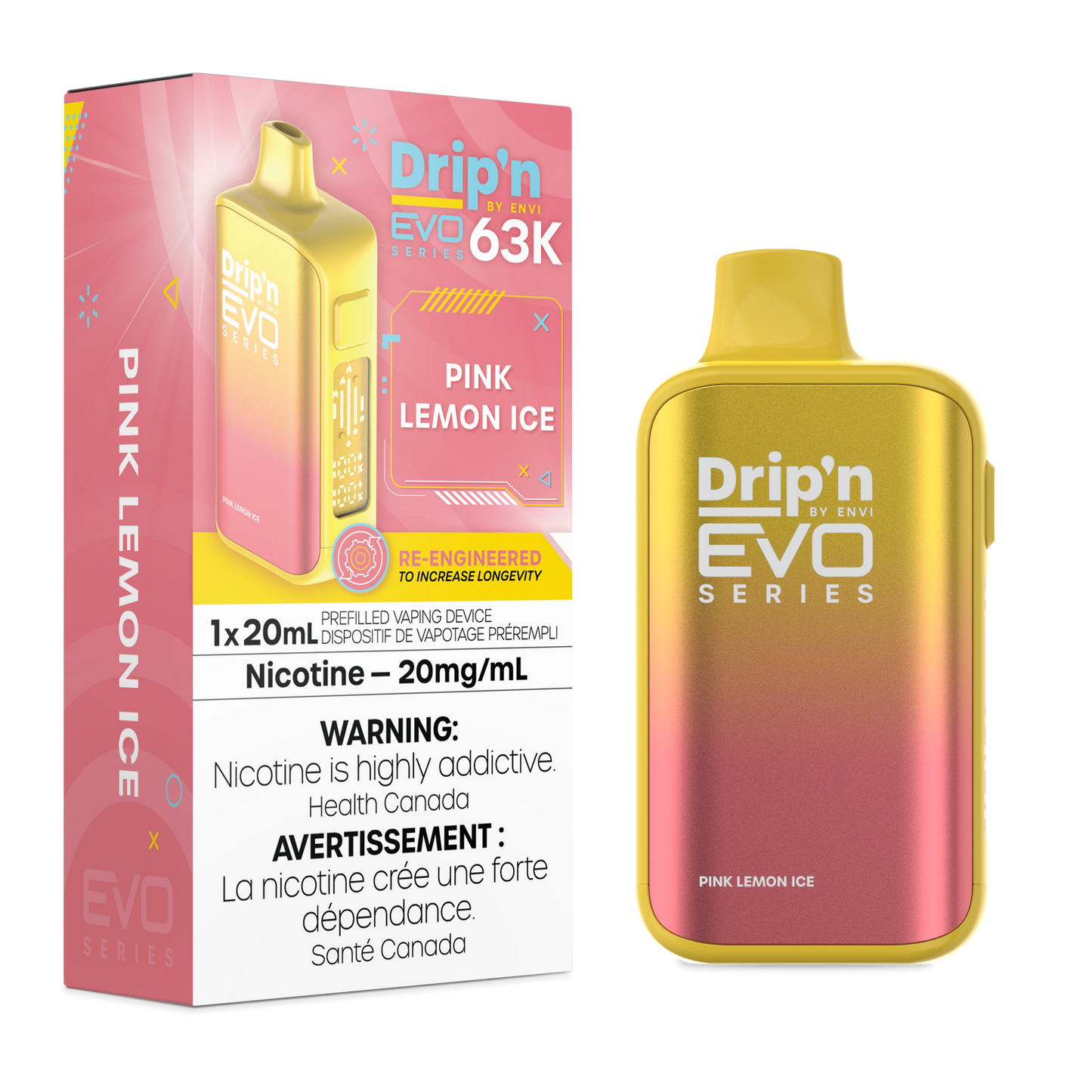 DRIP'N EVO 63K PINK LEMON ICED 20MG