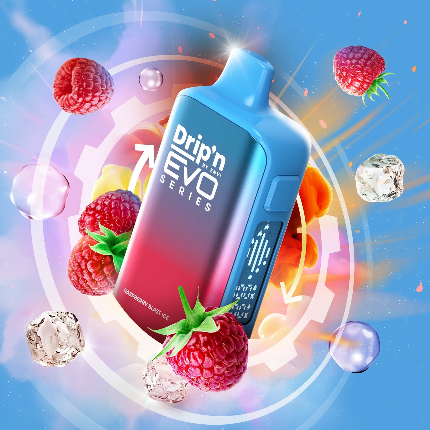 DRIP'N EVO 63K RASPBERRY BLAST ICE 20MG